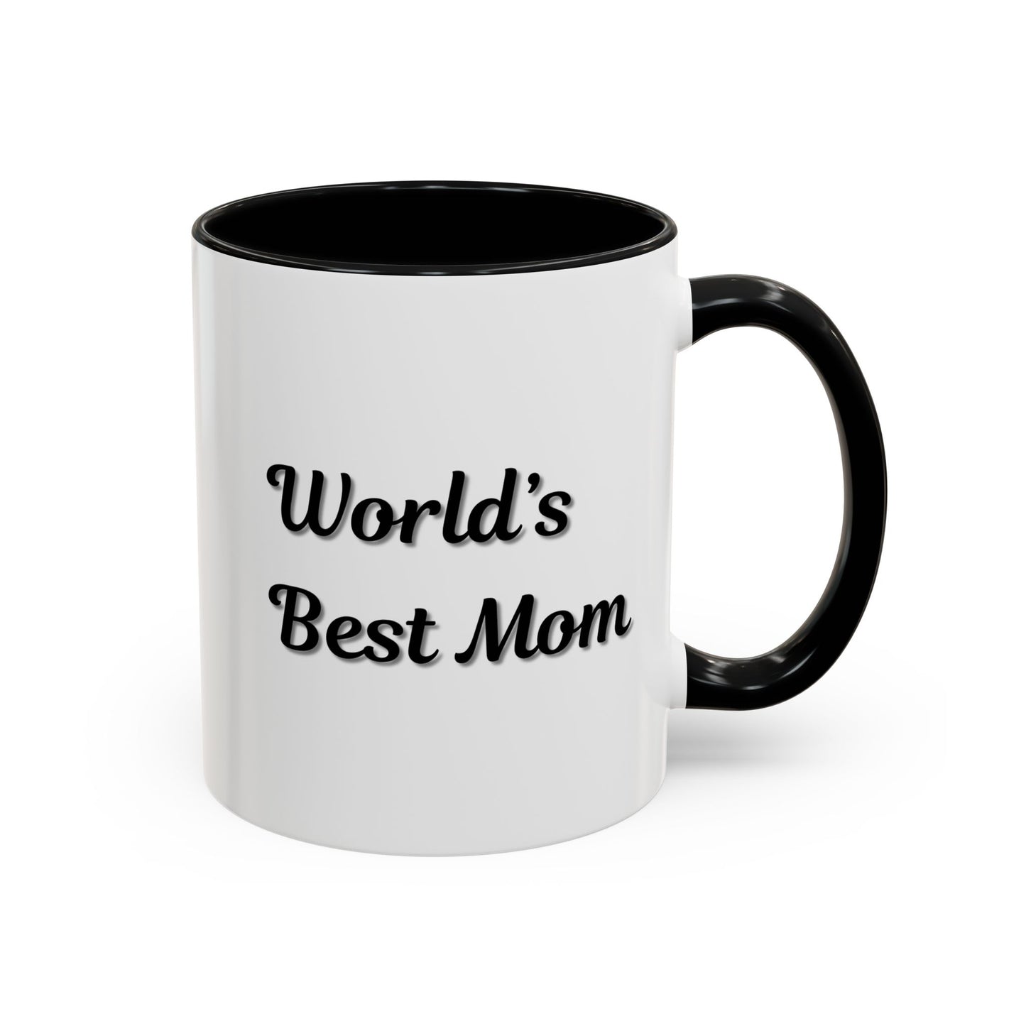 World's Best Mom Accent Coffee Mug - 11oz & 15oz - Perfect Gift for Mother's Day