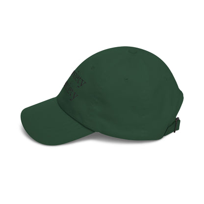 Dad Cap — "My anxiety has anxiety" Embroidered White Baseball Hat