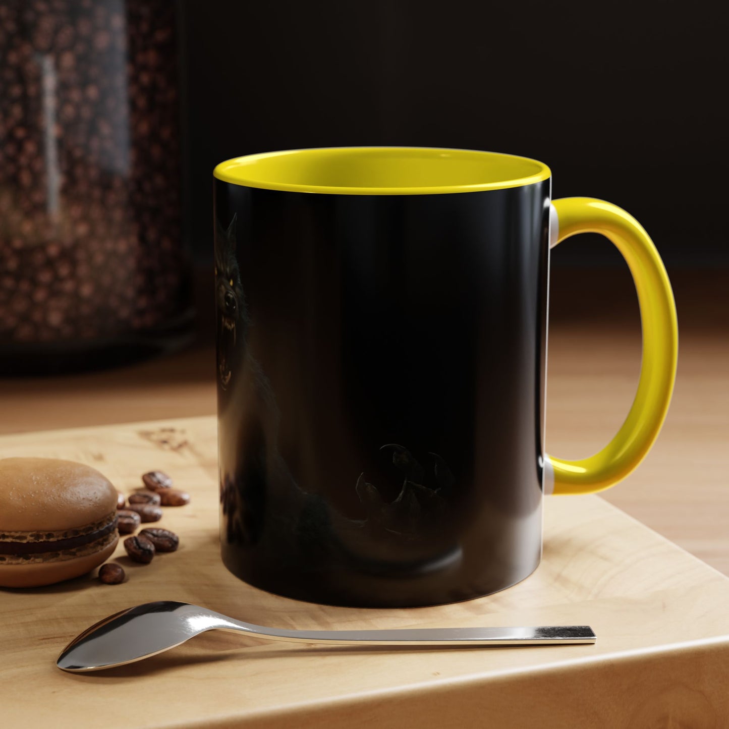 Howling Werewolf Coffee Mug - Perfect Gift for Horror Lovers, Wolf Enthusiasts, Halloween Decor, Unique Drinkware, Gothic Homeware