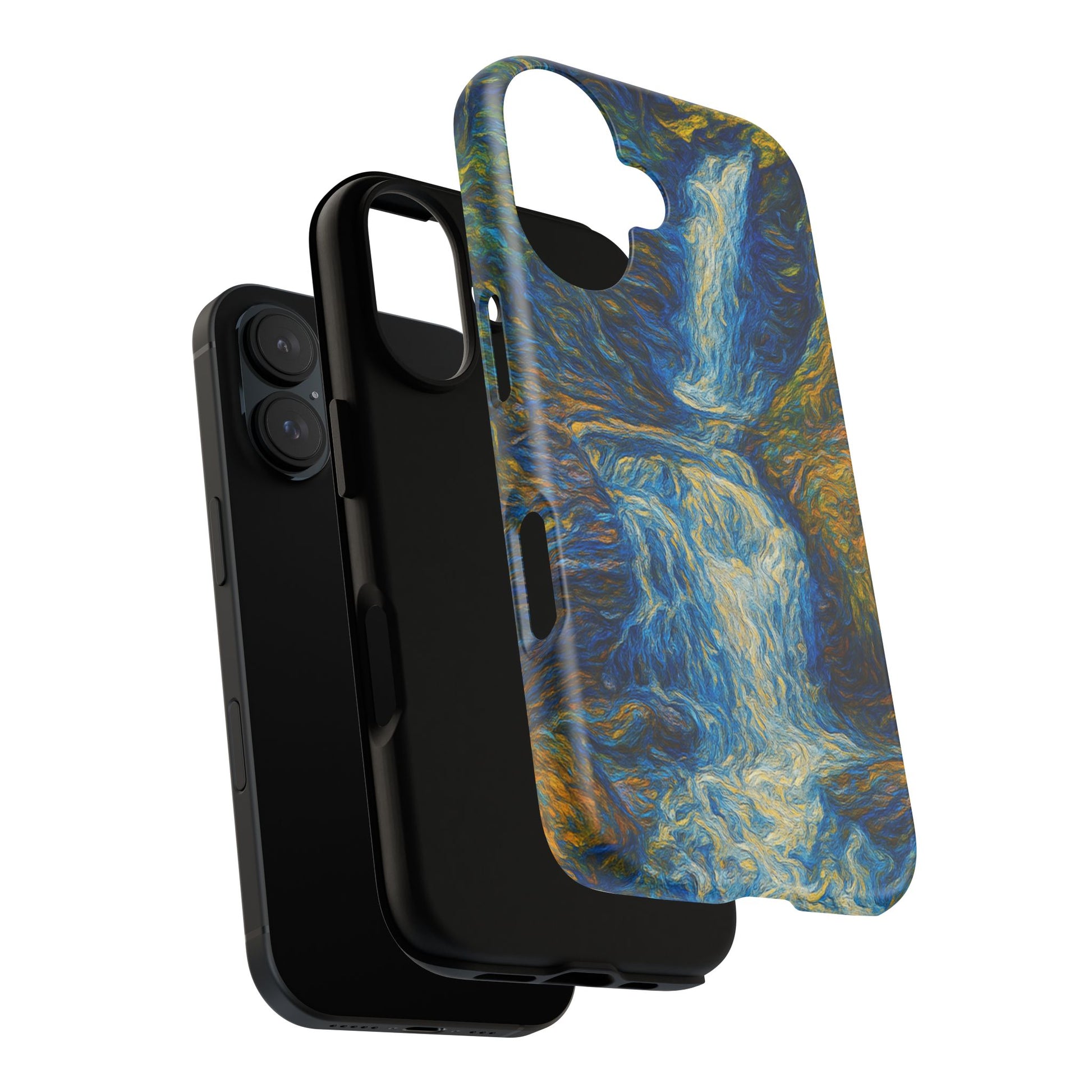 Artistic Phone Case - Waterfall Design, Unique Gift, Phone Accessory, Nature Lover, Original Artwork - TRV