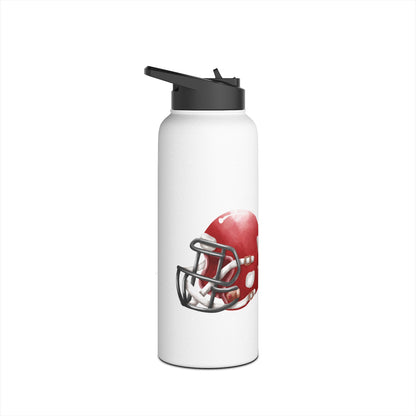 Sporty Stainless Steel Water Bottle with Unique Football Helmet Design | Ideal for Athletes, Gym Lovers, Sports Events, Hydration on the Go