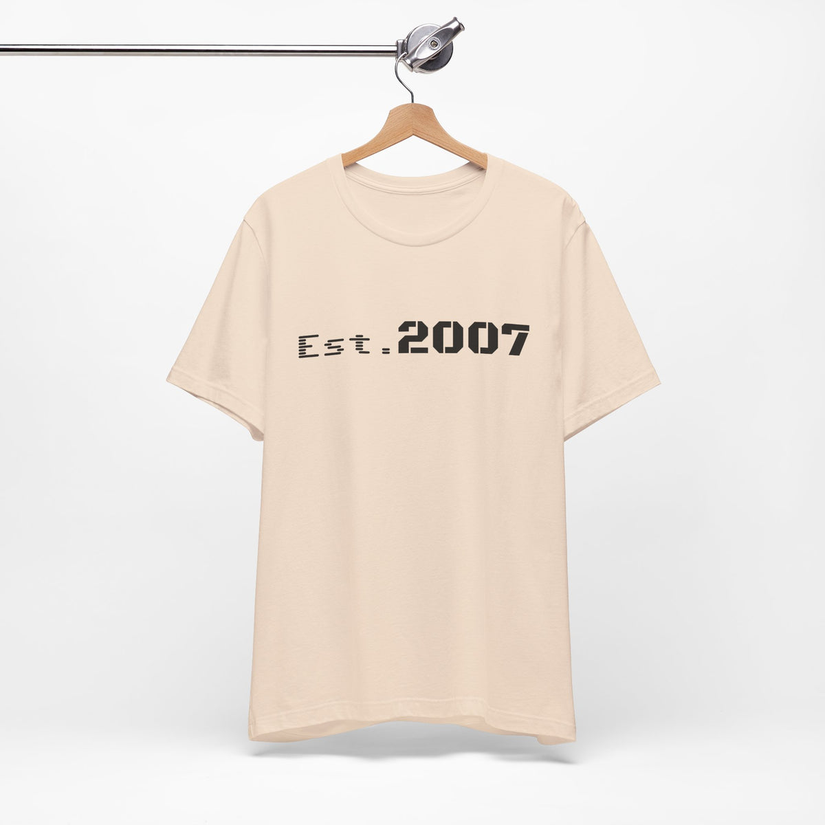 Vintage Est. 2007 T-Shirt by Printify featuring a classic design and comfortable fit, ideal for casual wear.