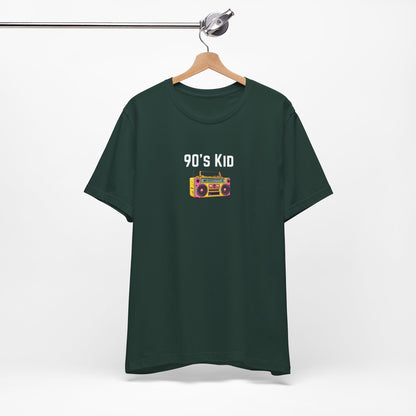 Retro Boombox Tee — 90s Kid Graphic T-Shirt