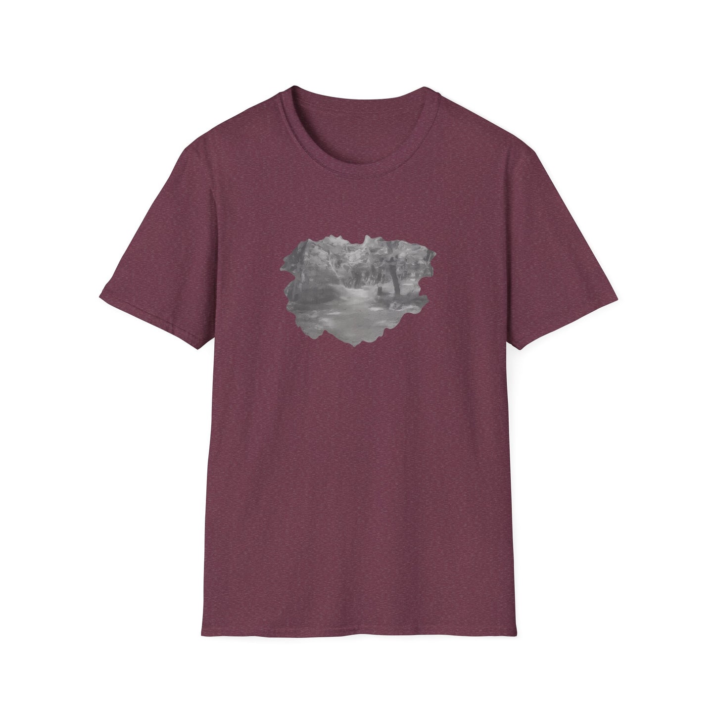 Serene Nature Landscape T-Shirt - Comfortable Unisex Tee, Outdoor Adventures, Nature Lover Gift, Casual Wear, Stylish Spring Top - TRV