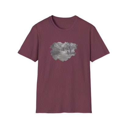 Serene Nature Landscape T-Shirt - Comfortable Unisex Tee, Outdoor Adventures, Nature Lover Gift, Casual Wear, Stylish Spring Top - TRV