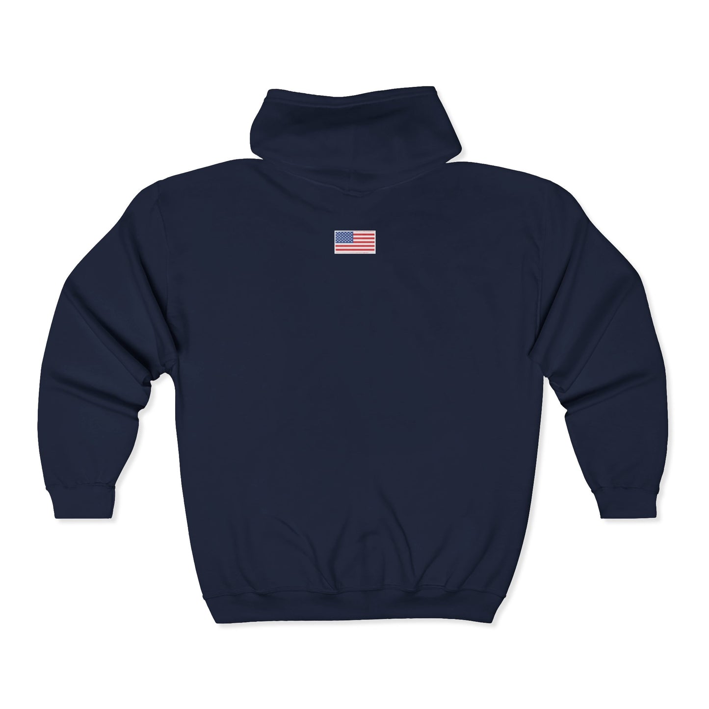 American Flag Graphic Full Zip Hoodie | Unisex Sweatshirt for Patriotic Holidays, Fourth of July, Independence Day, Gifts, Casual Wear