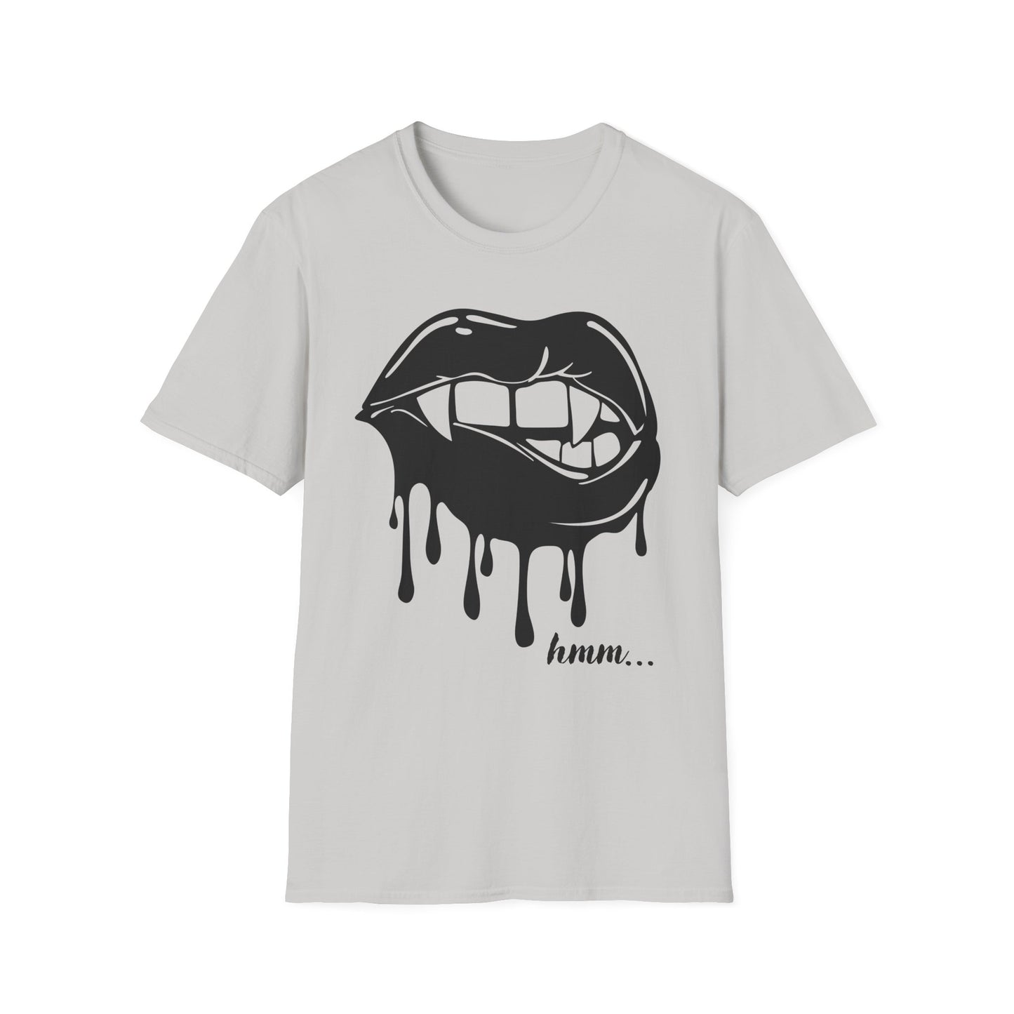 Edgy Graphic Unisex T-Shirt - Dripping Mouth Design, Cool Tee, Trendy Shirt, Hipster Top, Streetwear, Alternative Fashion, Holiday Gift
