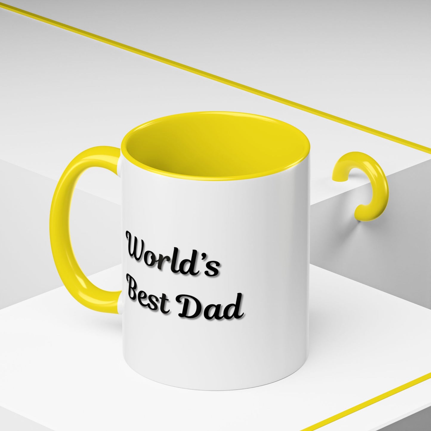 Father's Day Accent Mug, Best Dad Coffee Cup, Father's Day Gift, Novelty Mug, Ceramic Mug, Father's Day Present