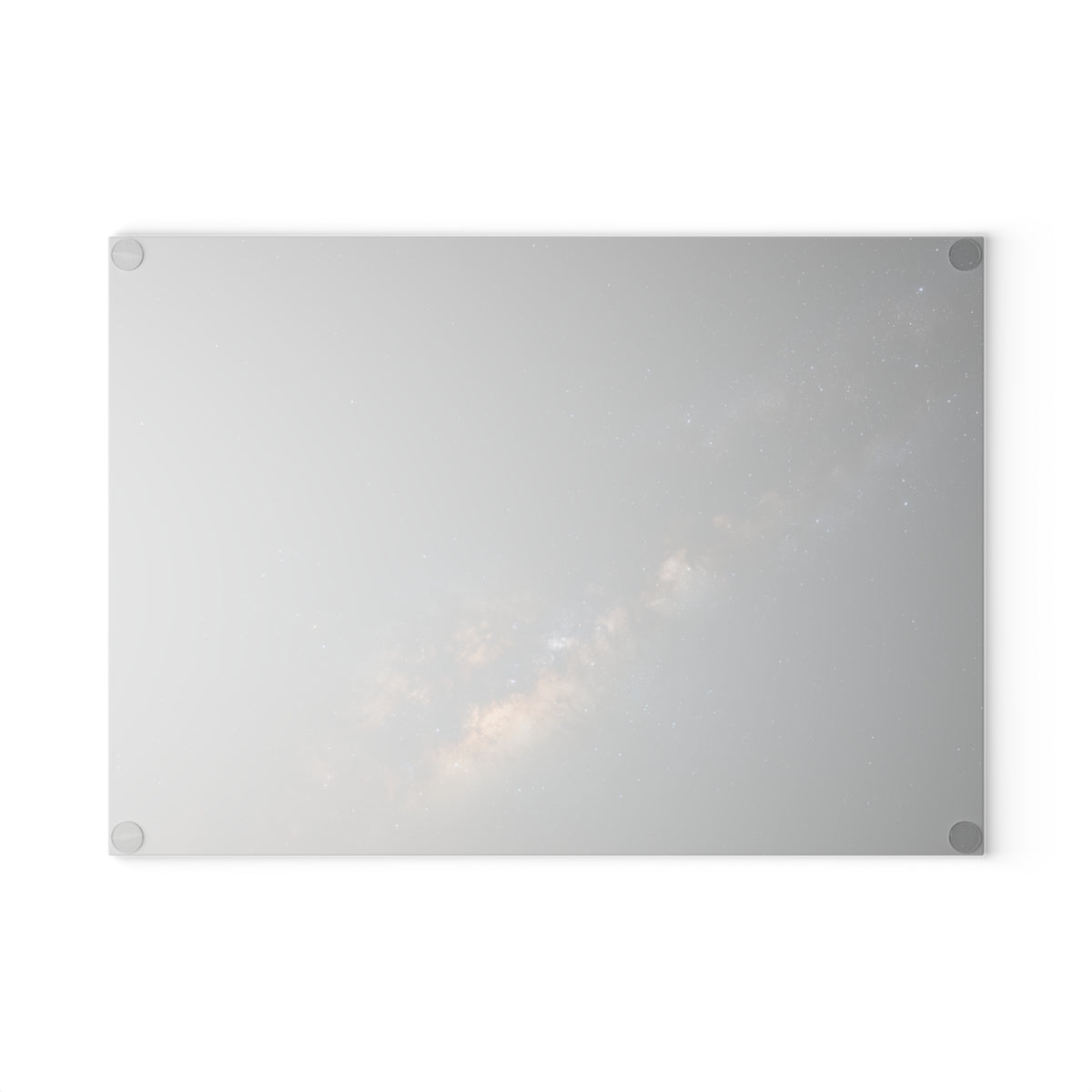 Milky Way Glass Cutting Board — Night Sky Decorative Kitchen Board