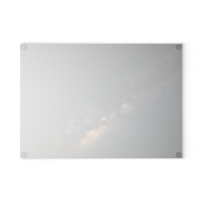 Milky Way Glass Cutting Board — Night Sky Decorative Kitchen Board