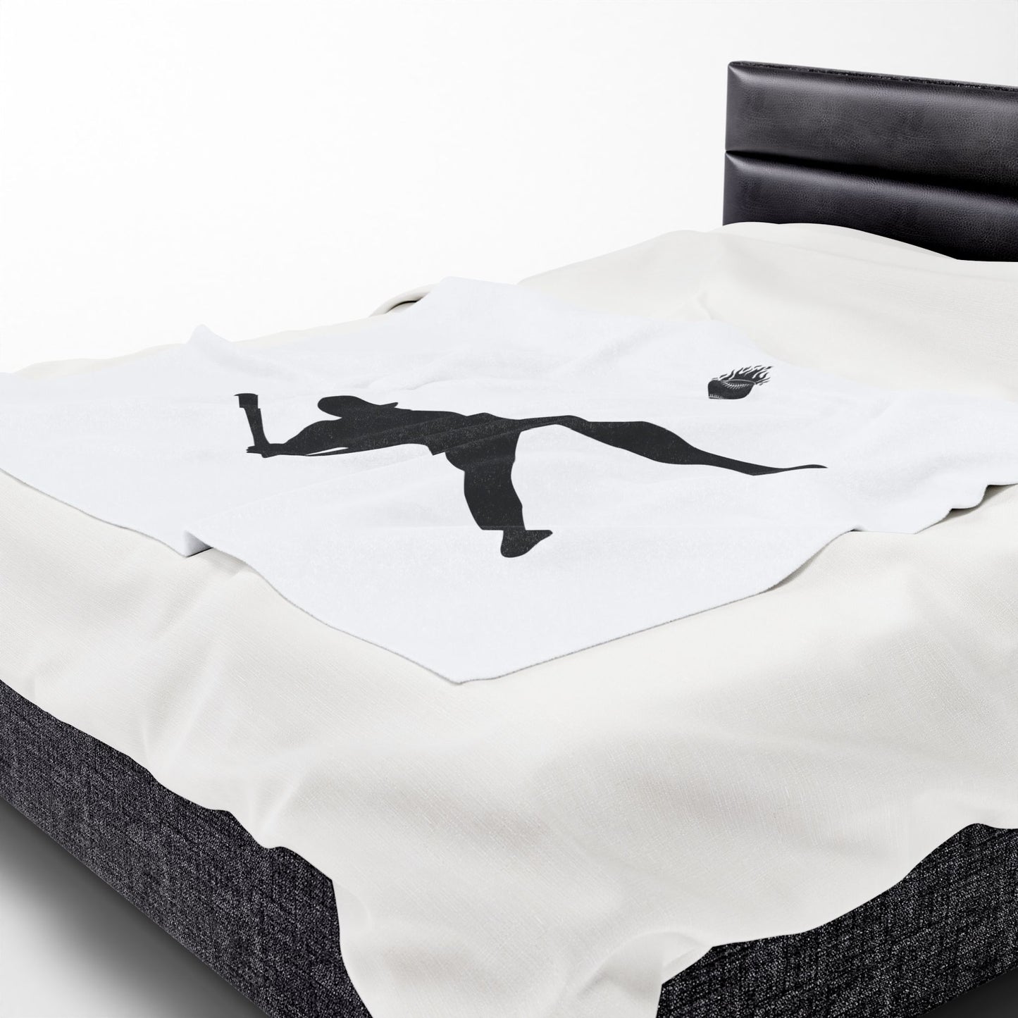 Baseball Player Plush Blanket | Soft Sports Throw, Cozy Gift for Athletes, Home Decor, Game Day Blanket, Perfect for Birthdays - TRV