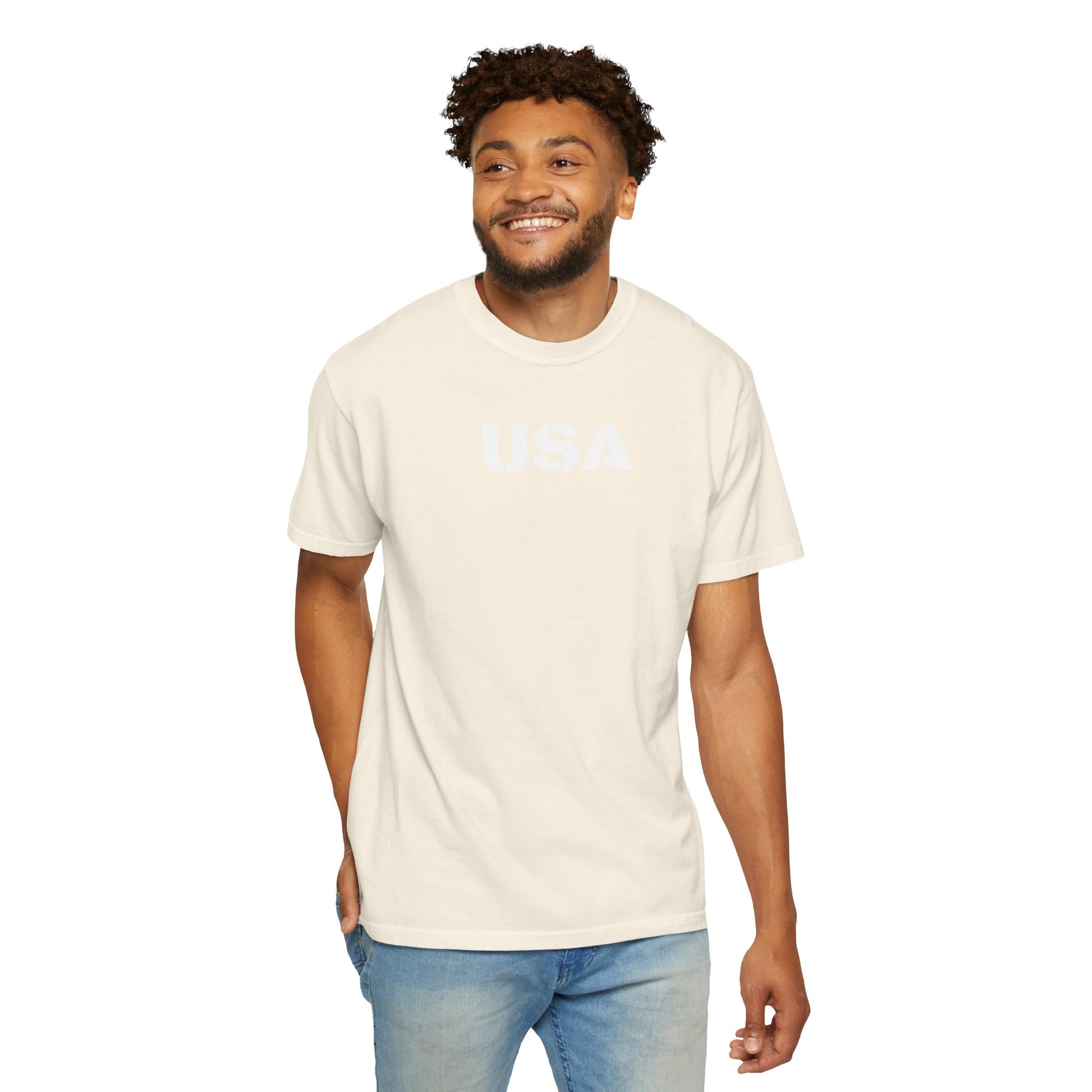 USA Vintage Unisex T-Shirt, Soft Cotton Tee, Casual Wear, Gifts for Her & Him, Summer Essentials, Independence Day Apparel - TRV