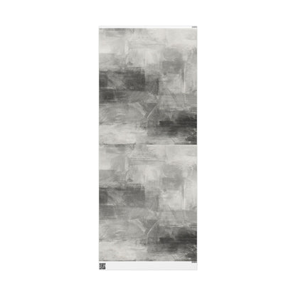 Gray marble wrapping paper roll with watercolor design, ideal for weddings, birthdays, and minimalist gift packaging.