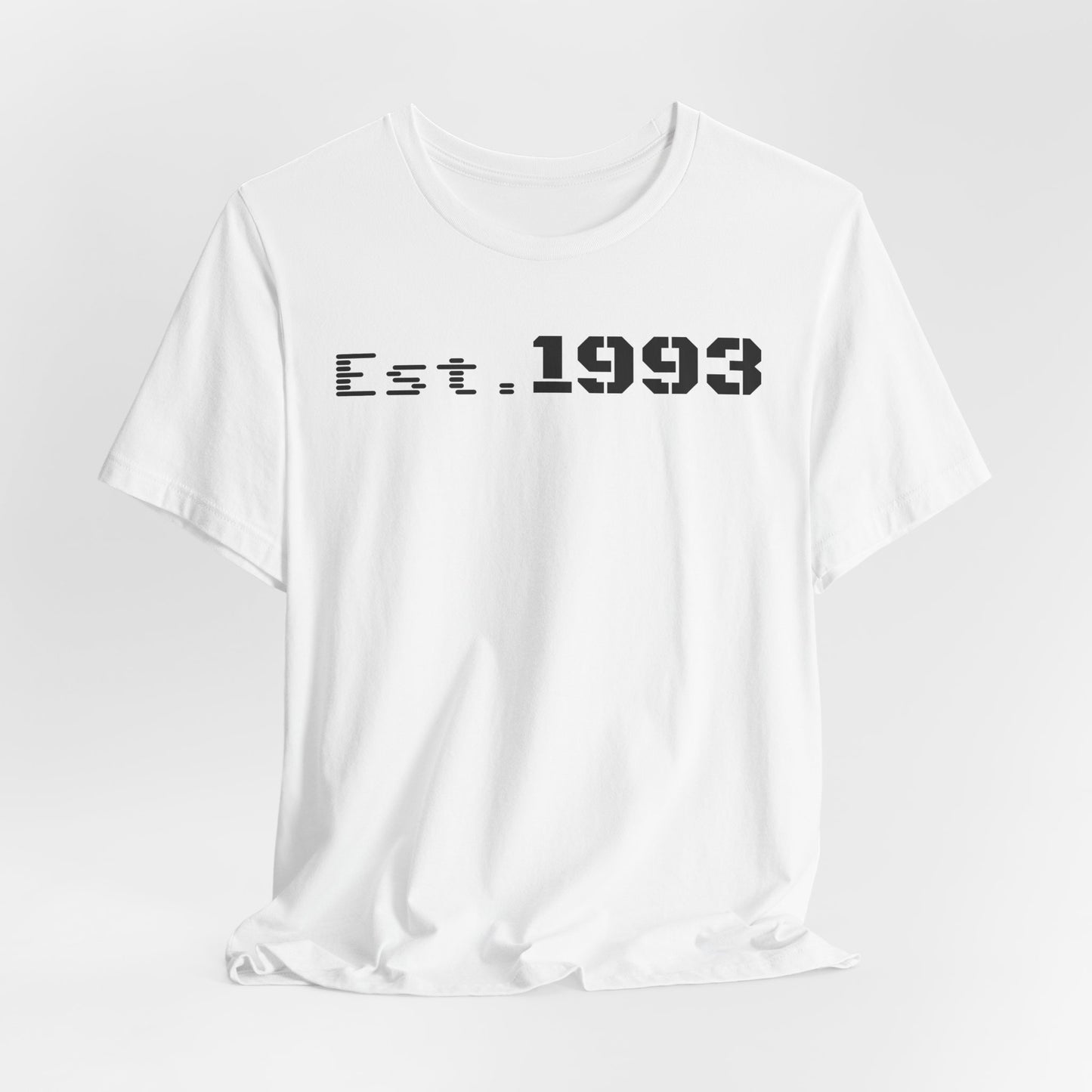 Est. 1993 Unisex Jersey Tee - Vintage Style Shirt, Birthday Gift, Casual Outfit, Celebration Top, Custom Year Shirt