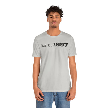 Vintage Est. 1997 Unisex Tee, Gift for Birthdays, Celebrations, Casual Wear, Retro Fashion, Cool Graphic T-Shirt - TRV