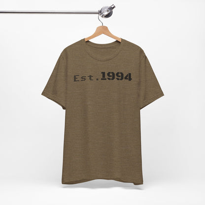 Est. 1994 Unisex Tee, Vintage Birthday Shirt, Nostalgic 90s Apparel, Perfect Gift for 30th Birthday, Casual Daily Wear - TRV