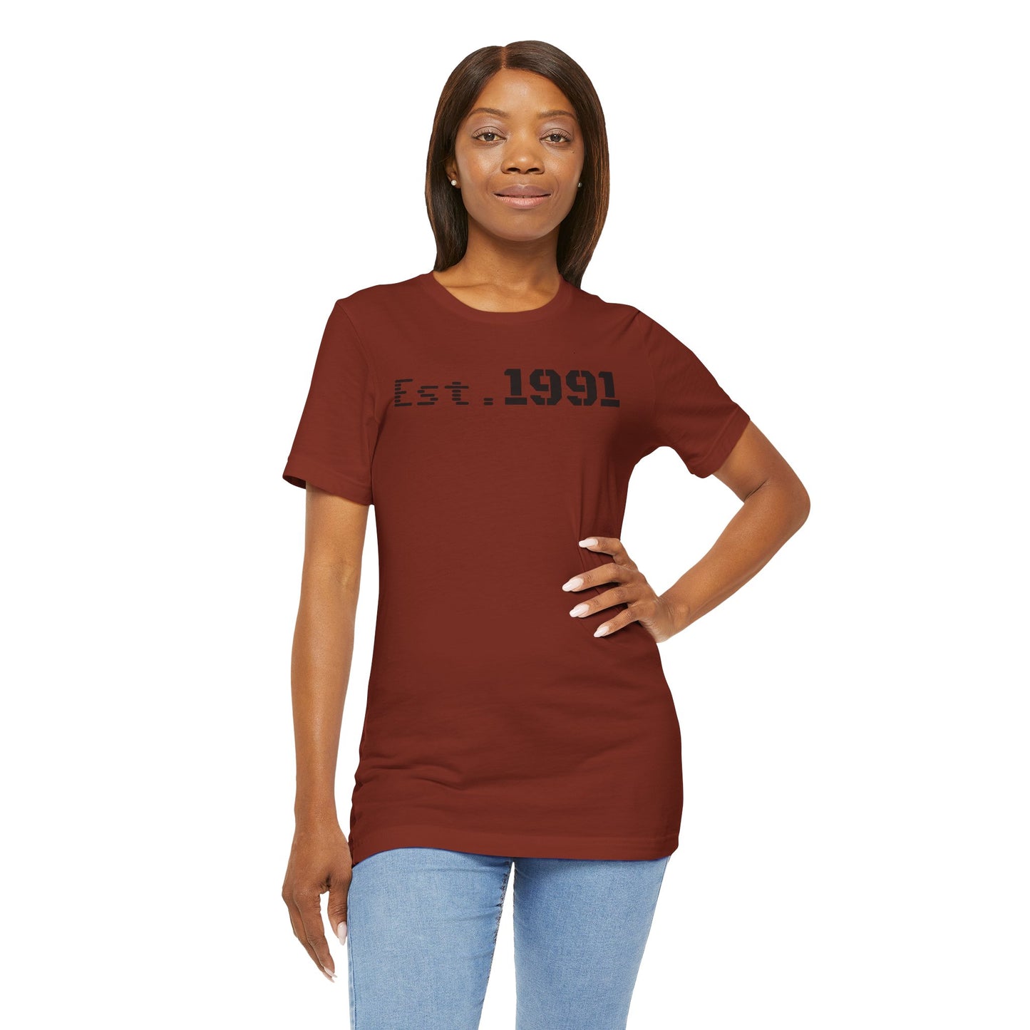 Established 1991 Unisex Jersey Tee | Vintage Anniversary Gift | Casual Wear, Birthday Shirt, Retro Style, Statement Tee, Gift for Him/Her - TRV