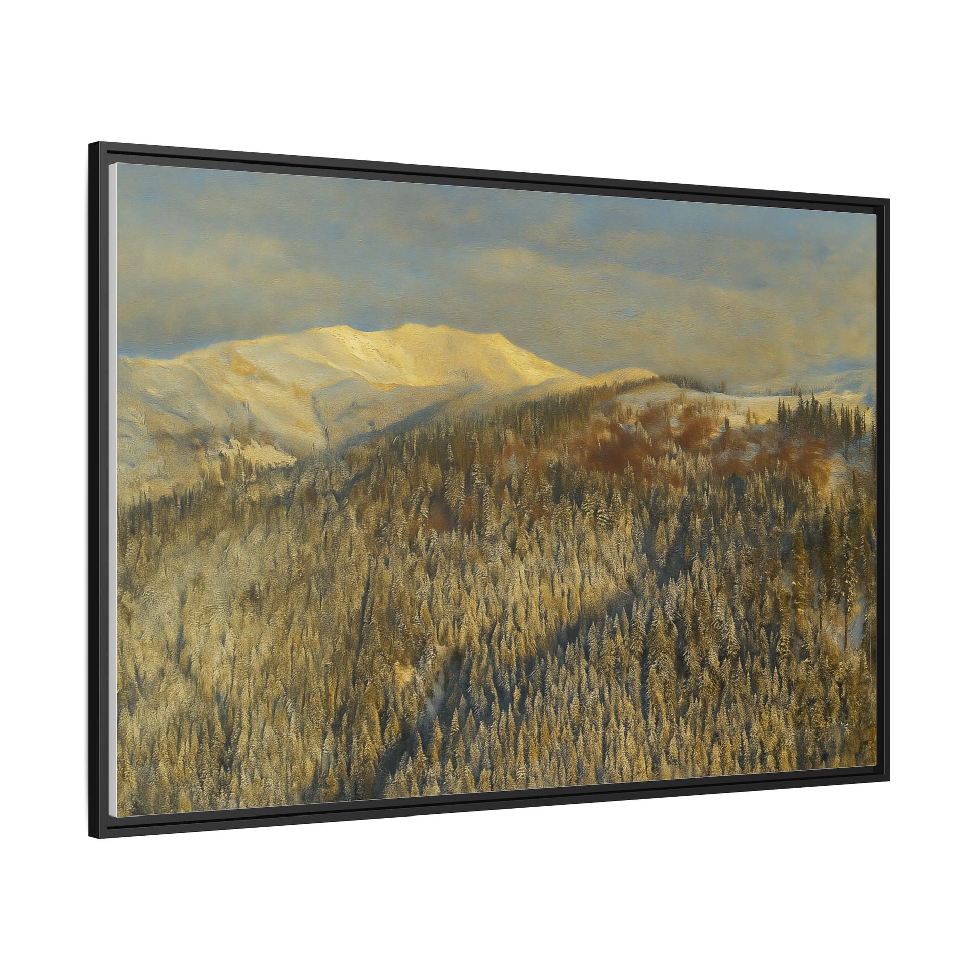 Framed Mountain Canvas Art, Perfect for Home Decor, Nature Wall Art, Gift for Nature Lovers, Cozy Atmosphere - TRV