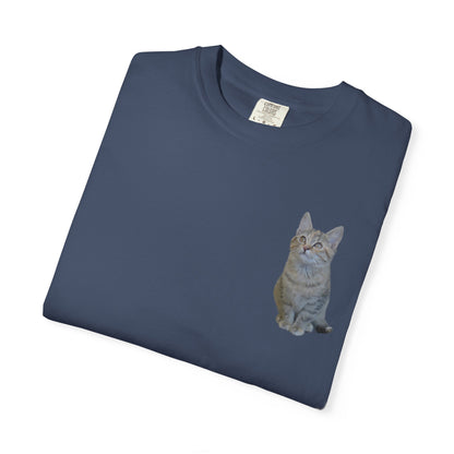 Whimsical Cat Pocket T-Shirt for Cat Lovers - TRV