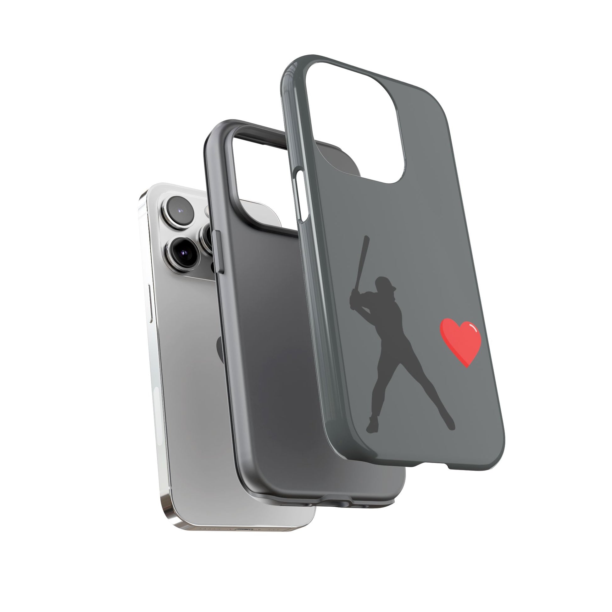 Printify baseball love phone case featuring sports-themed design, durable protective cover for sports fans and Father's Day gift.