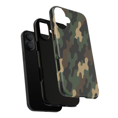 Camouflage Phone Case, Tough Cases, Military Style, Unique Phone Accessories, Gift for Him, Durable Phone Cover - TRV