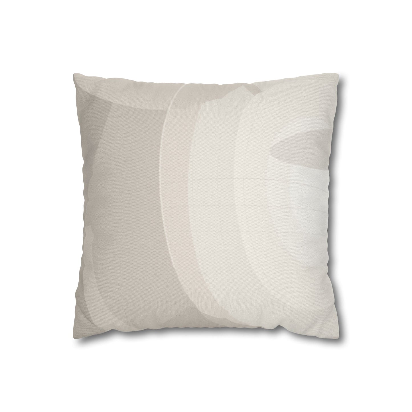 Neutral Abstract Swirl Pillowcase | Square Pillowcase, Spun Polyester
