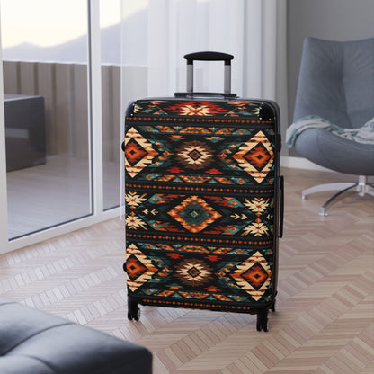 Southwest Aztec Pattern Carry-On Suitcase — Tribal Travel Luggage