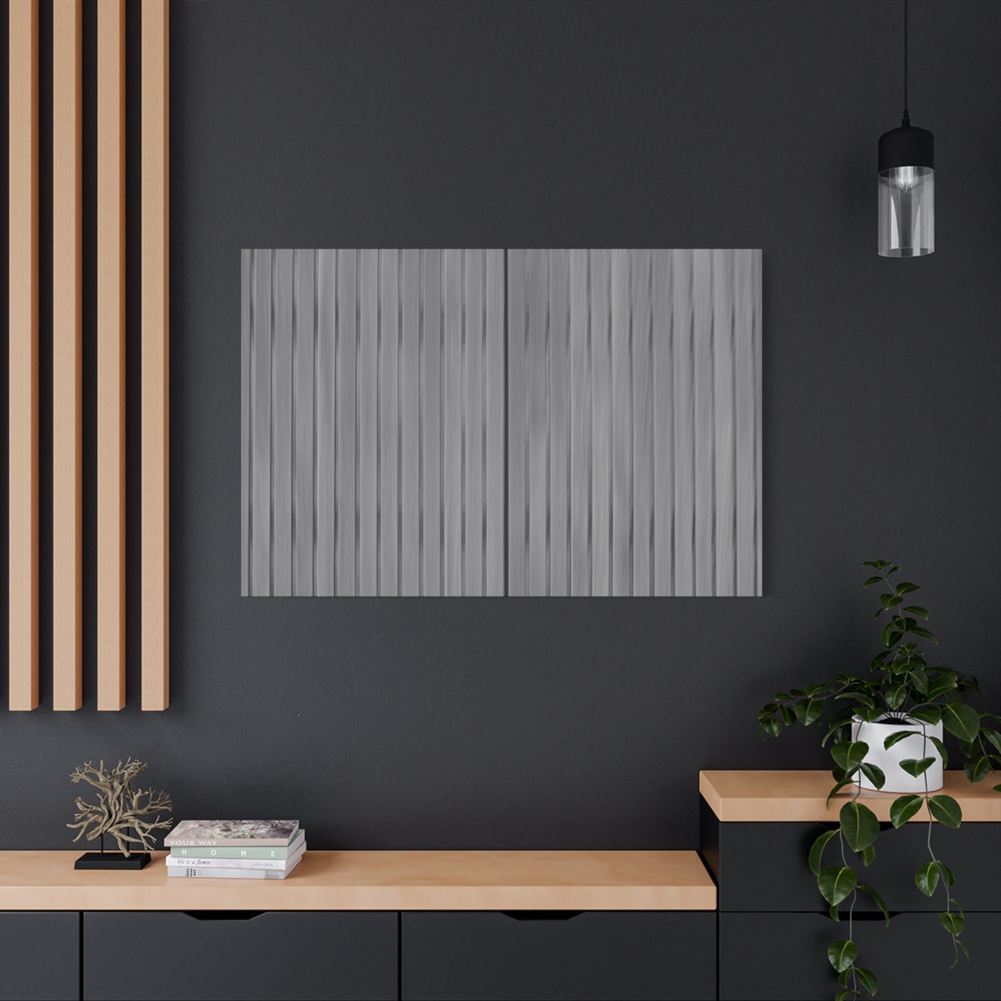 Modern Striped Canvas Art - 1.25" Stretched Wall Decor - TRV