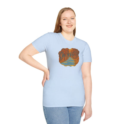 Autumn Pathway Unisex Softstyle T-Shirt, Cozy Fall Shirt, Nature Lover Tee, Scenic Route Top, Gift for Hikers, Casual Wear, Outdoor [...]