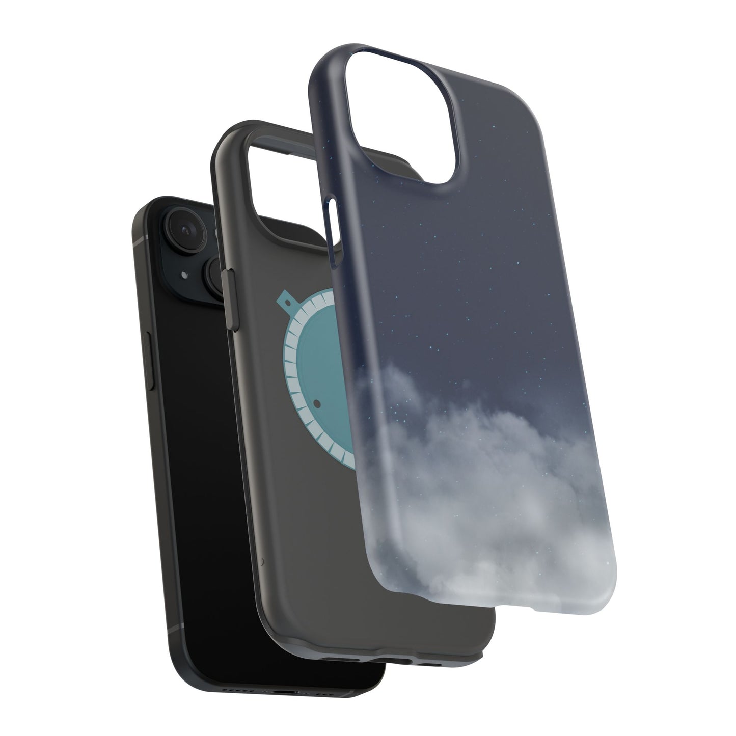 Night Sky Magnetic Impact-Resistant Phone Case — Foggy Cloud Design