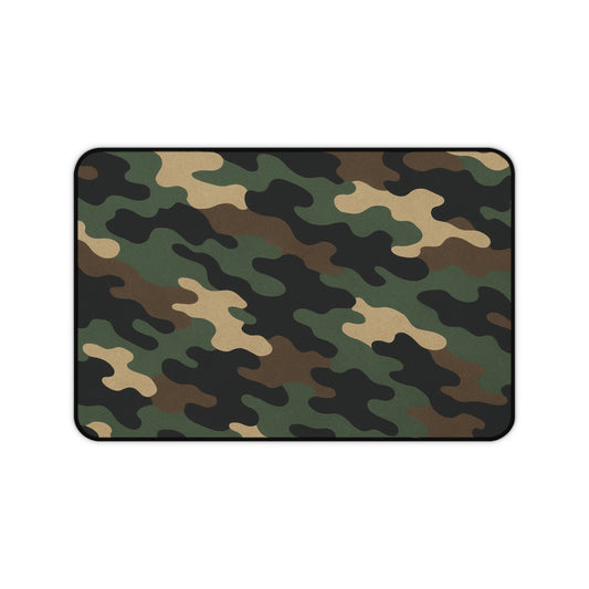 Camouflage Desk Mat - Stylish Workspace Decor, Gamer Mouse Pad, Home Office Accessory, Military Theme, Durable and Functional - TRV