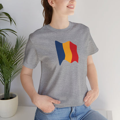 Romanian Flag Unisex Short Sleeve Tee, Casual Shirt, Travel T-Shirt, Gift for Romanians, Summer Outfit, Everyday Wear