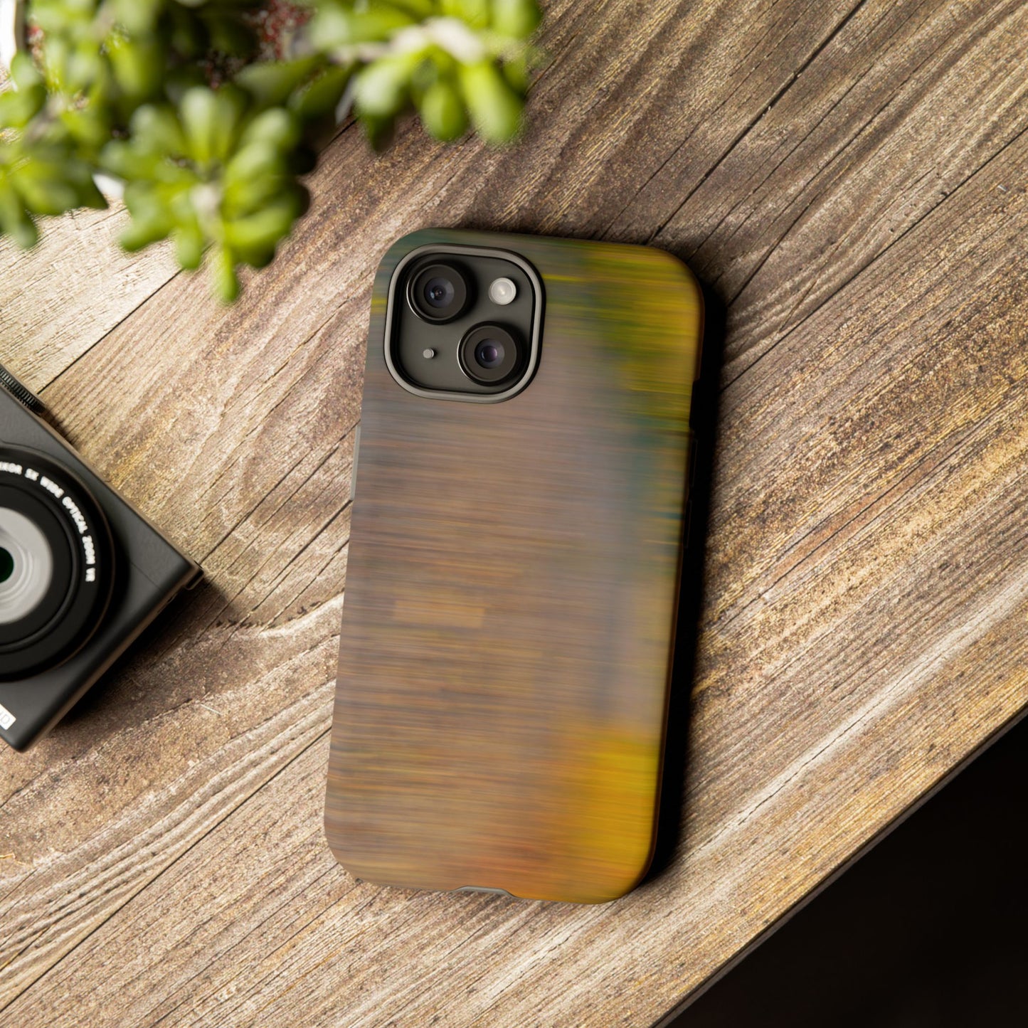 Autumn Blur Tough Phone Case — Fall Colors Protective iPhone Cover