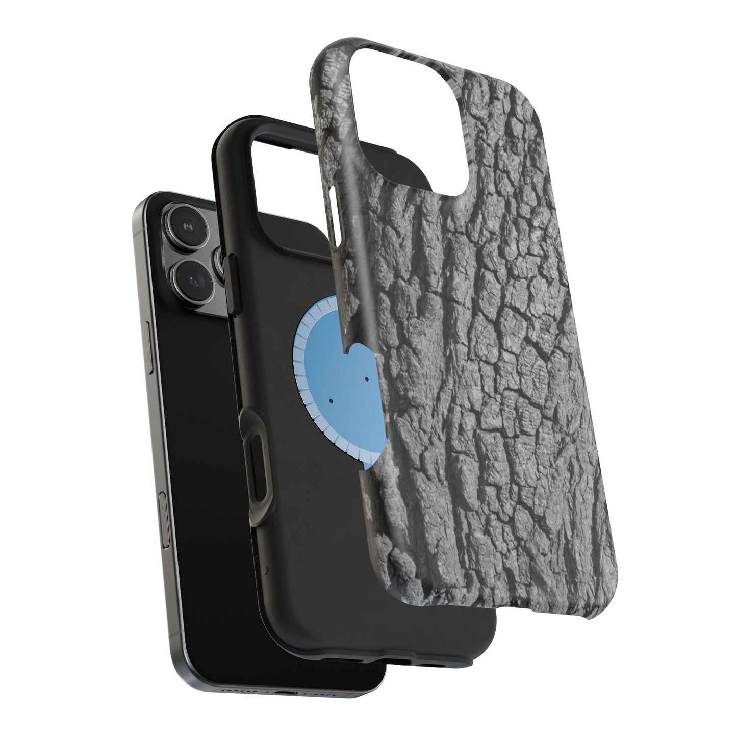 Bark Texture Magnetic Impact Phone Case