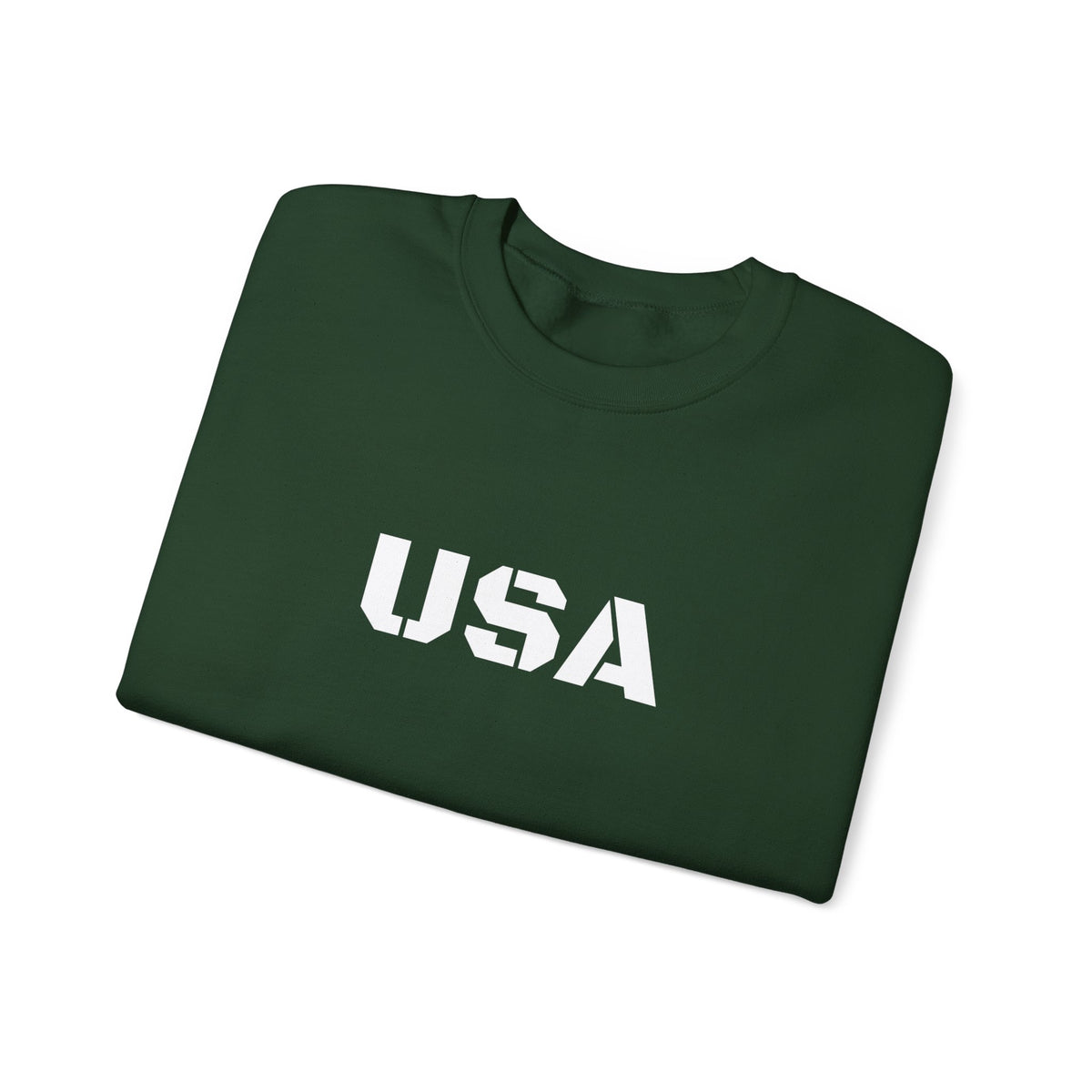 Printify USA crewneck sweatshirt featuring patriotic design, cozy fit, perfect for casual wear and patriotic celebrations.
