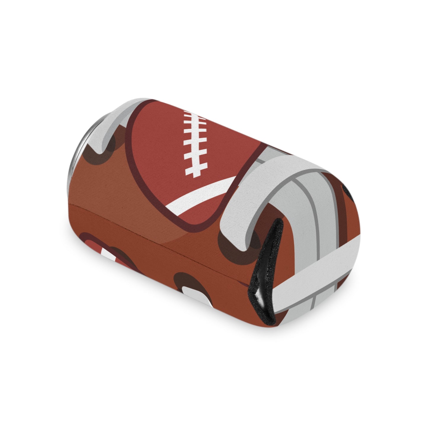 Football Can Cooler for Game Day, Beverage Insulator for Tailgating, Outdoor Parties, Sports Gifts for Fans, Reusable Drink Holder