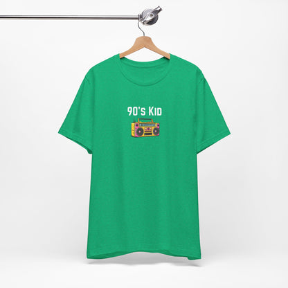 Retro Boombox Tee — 90s Kid Graphic T-Shirt