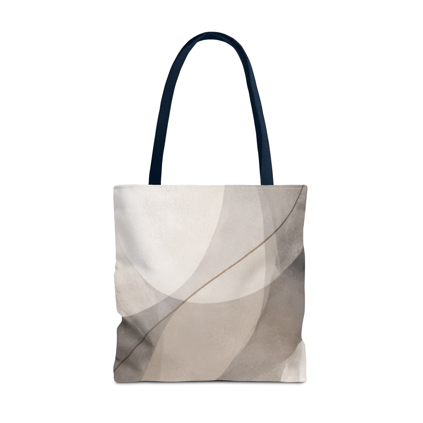 Neutral Abstract Watercolor Waves Tote Bag | All-Over Print