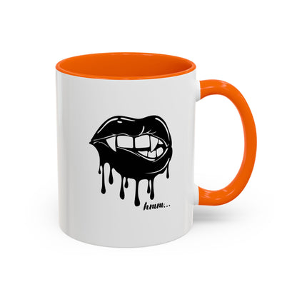 Vampire Lip Accent Coffee Mug - 11oz & 15oz - Unique Halloween Gift