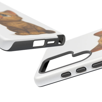 Cute Cat Phone Case, Funny Kitty Case, Animal Lover Gift, Cat Lover Accessory, Unique Cat Design Case, Pet Mom Gift - TRV