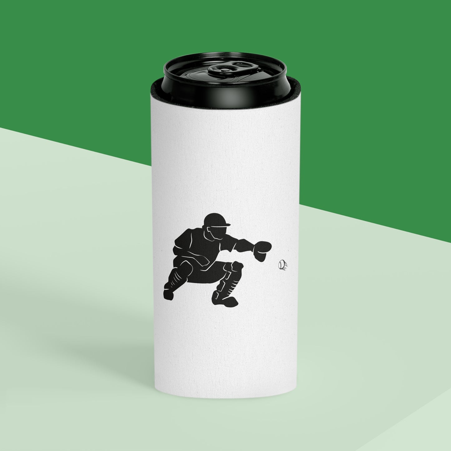 Baseball Catcher Can Cooler - Baseball Love, Game Day Drink Cooler, Sports Fan Gift, Tailgate Essential, Team Spirit Party Favor