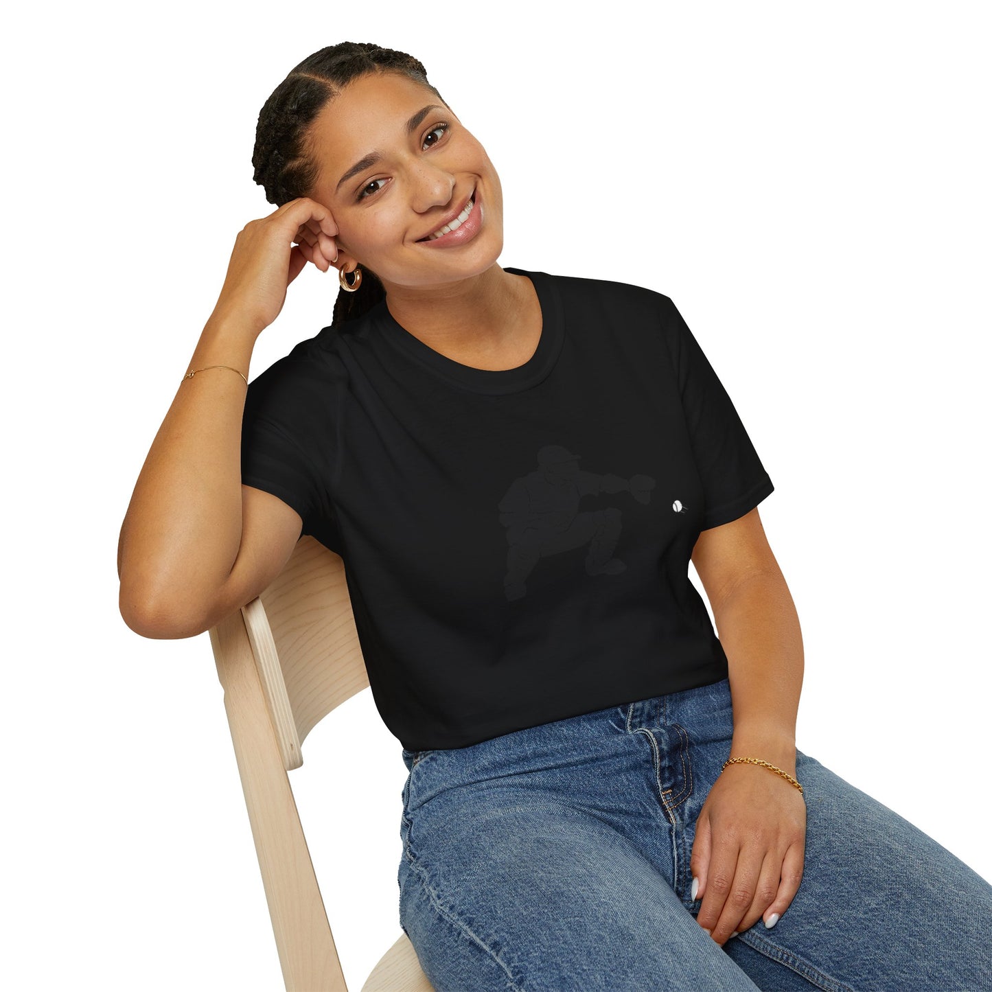 Baseball Catcher Unisex Softstyle T-Shirt, Sports Apparel, Gift for Athletes, Workout Gear, Casual Wear, Special Occasions