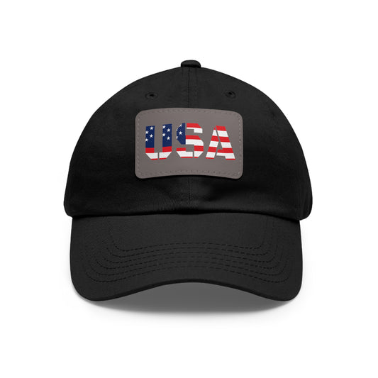 Dad Hat with USA Leather Patch - TRV