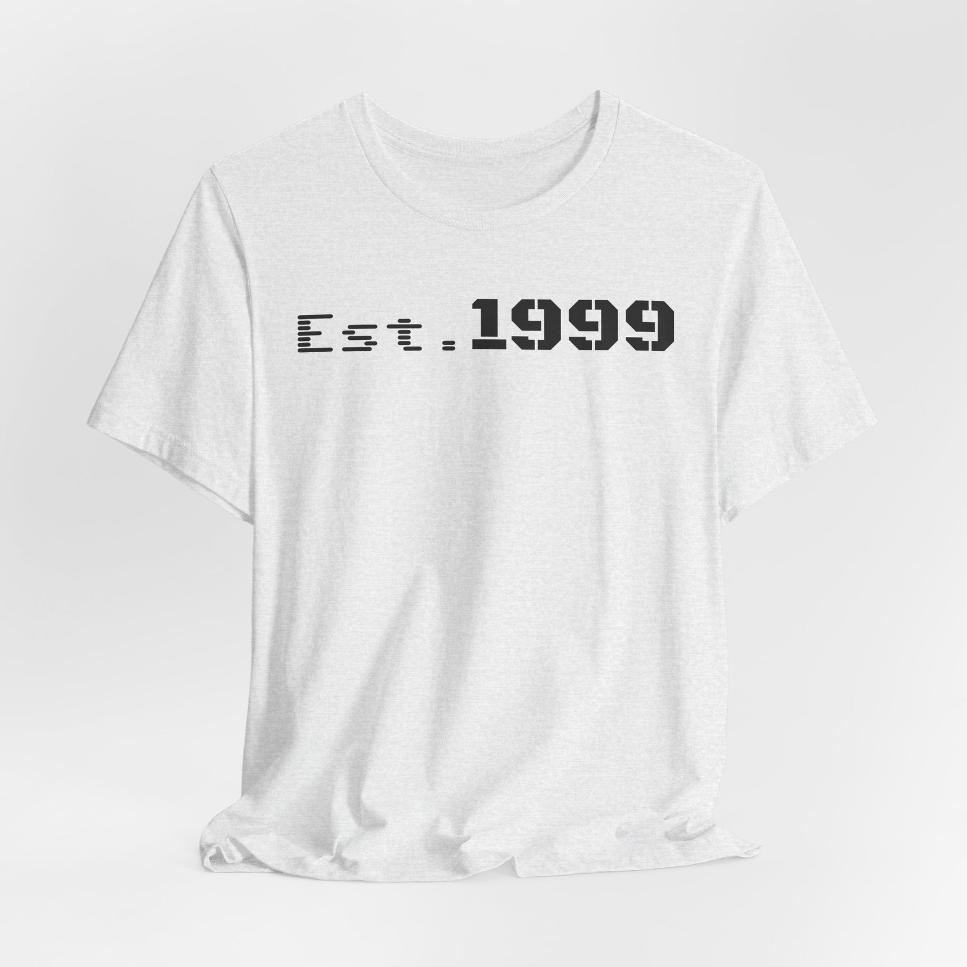 Established 1999 Unisex Tee | Vintage Birth Year Shirt, Casual Birthday Gift, Personalized Family Reunion Apparel, Retro Style [...] - TRV
