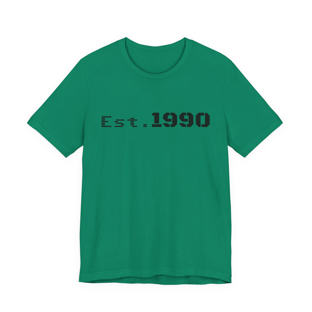 Vintage Est. 1990 T-Shirt by Printify featuring classic design and comfortable cotton fabric.