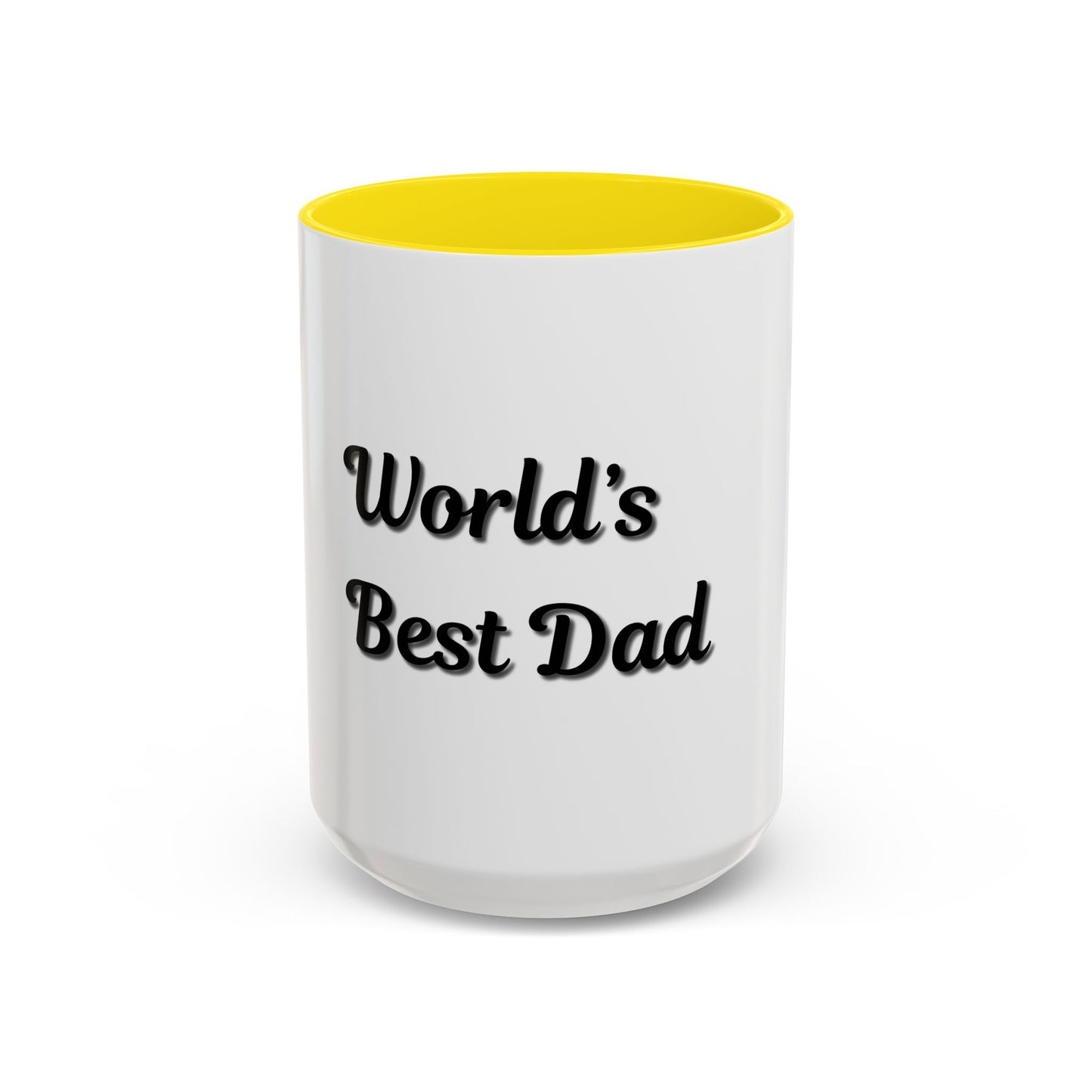 World's Best Dad Accent Coffee Mug - Perfect Gift for Father's Day - TRV