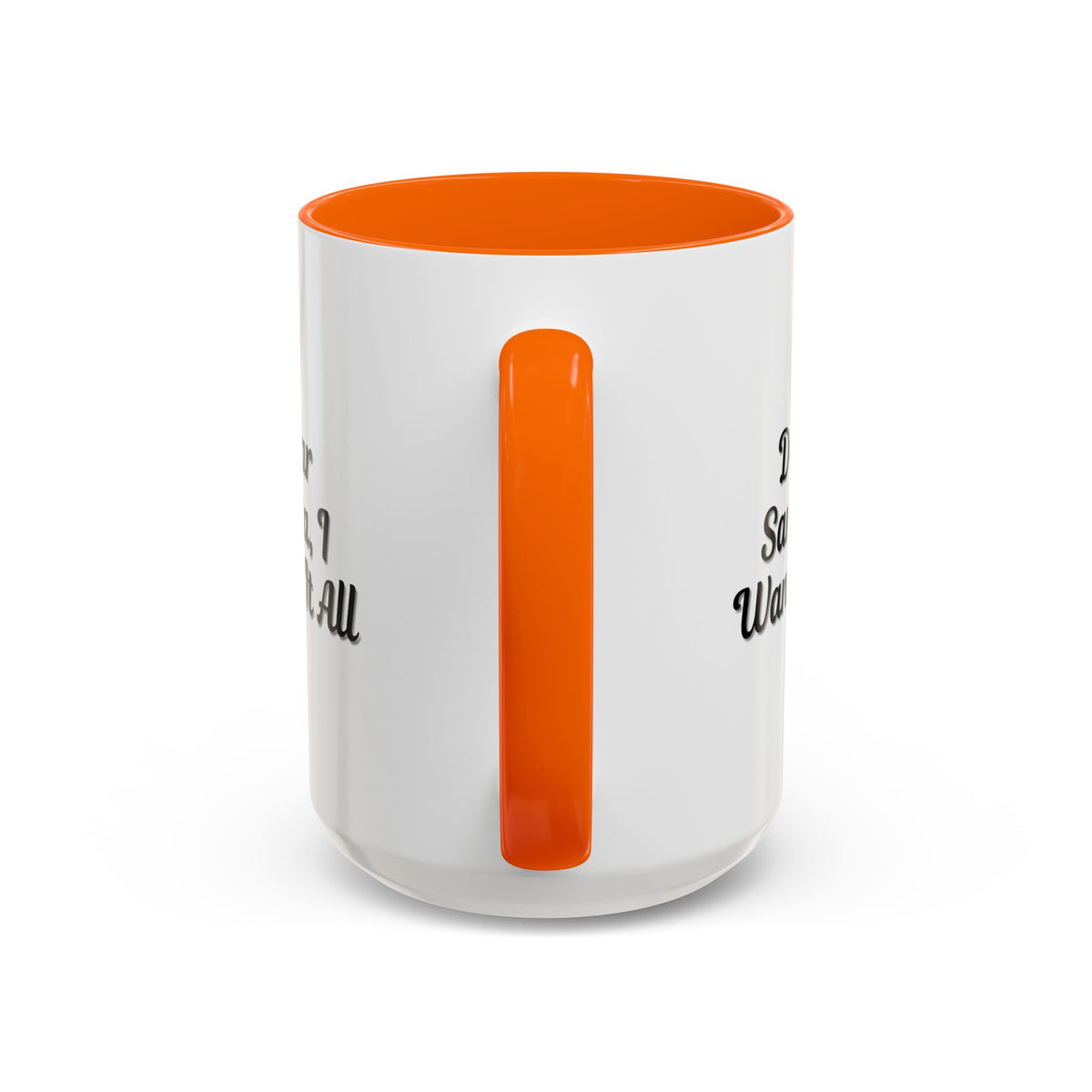 Printify Dear Santa I Want It All Christmas coffee mug with holiday-themed design on a white ceramic mug.