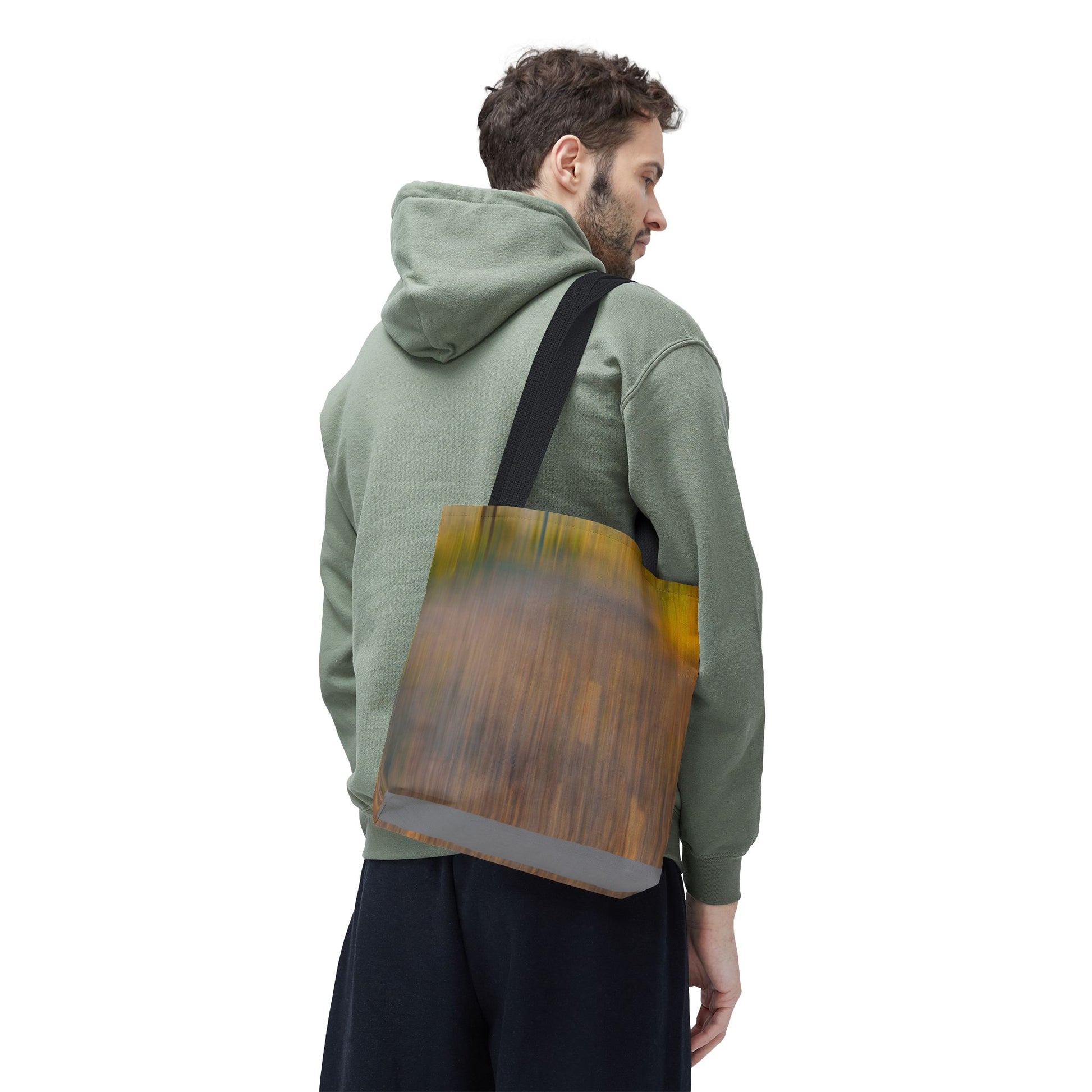 Abstract Art Tote Bag - Stylish and Eco-Friendly Diagonal Stripes for Everyday Use - TRV