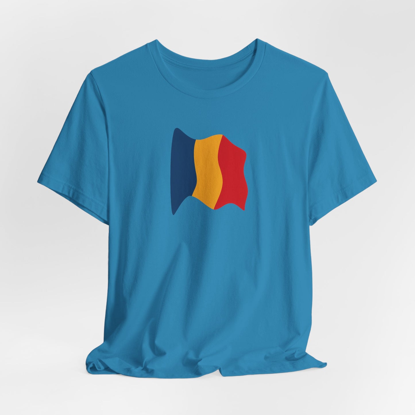 Romanian Flag Unisex Short Sleeve Tee, Casual Shirt, Travel T-Shirt, Gift for Romanians, Summer Outfit, Everyday Wear