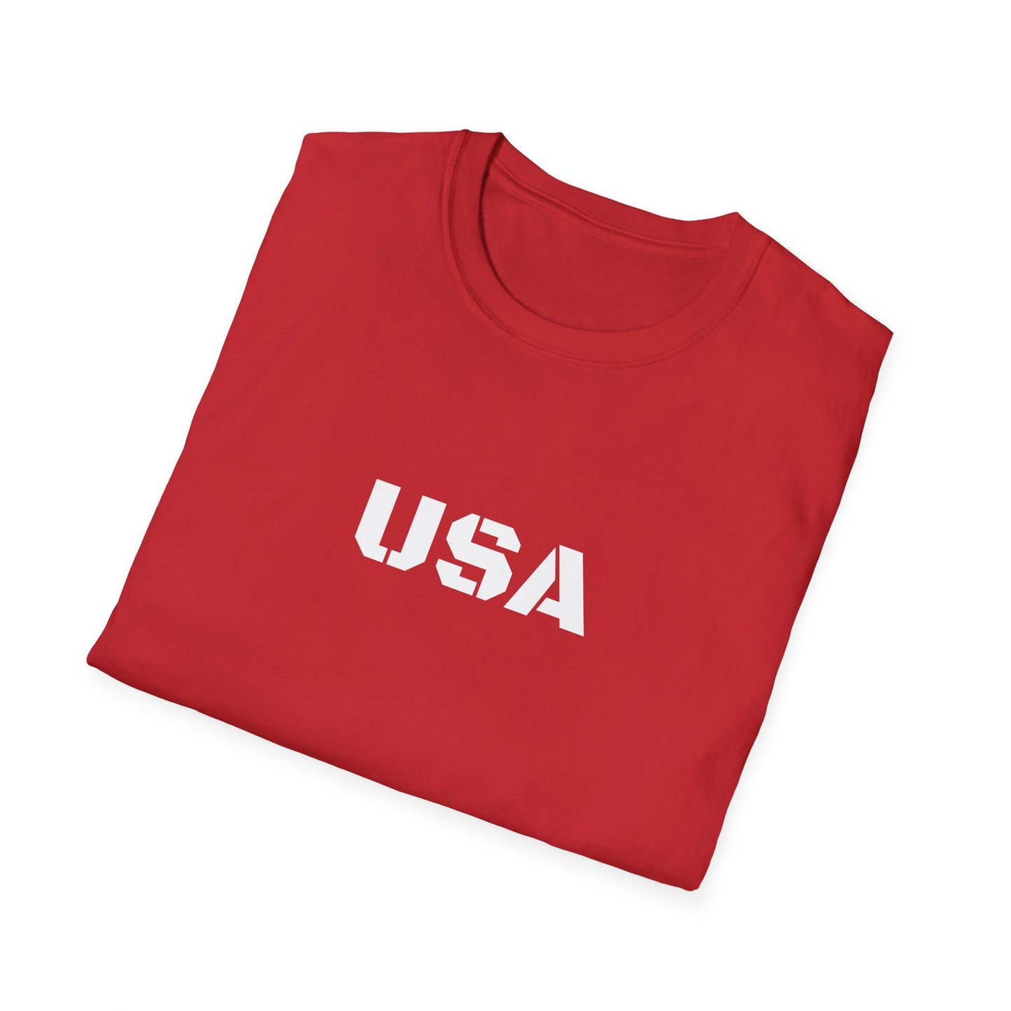USA Unisex Softstyle T-Shirt, Casual Tee, Patriotic Apparel, Independence Day Gift, Everyday Wear, Comfortable Fashion